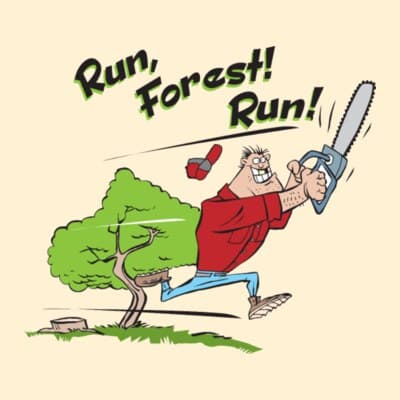 Run Forest Run Lumberjack